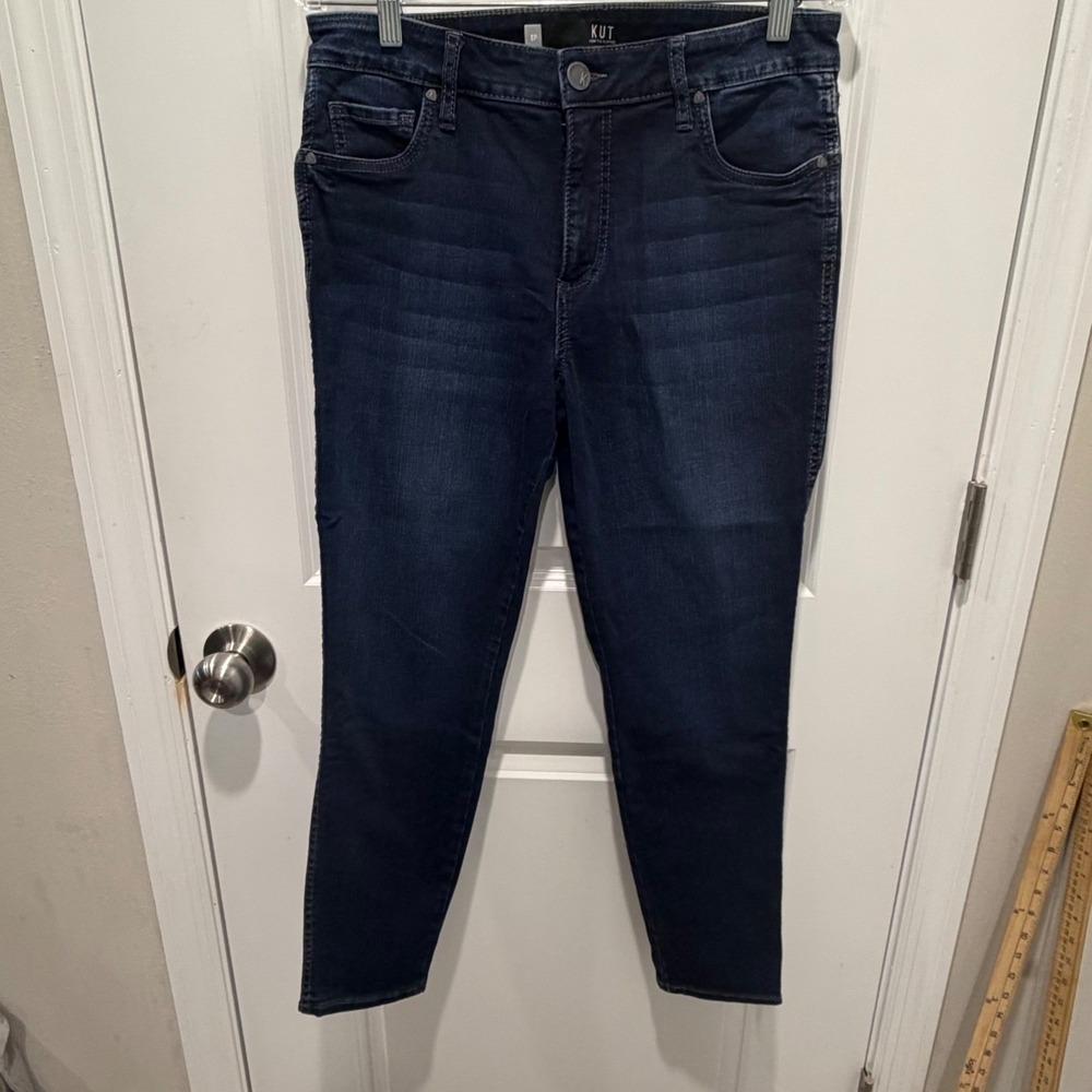 Kut from the Kloth Womens Jeans Diana Fab Ab Skinny Dark Wash 8P